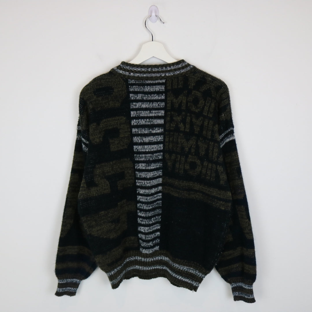 Vintage 80's High Sierra Patterned Knit Sweater - M-NEWLIFE Clothing