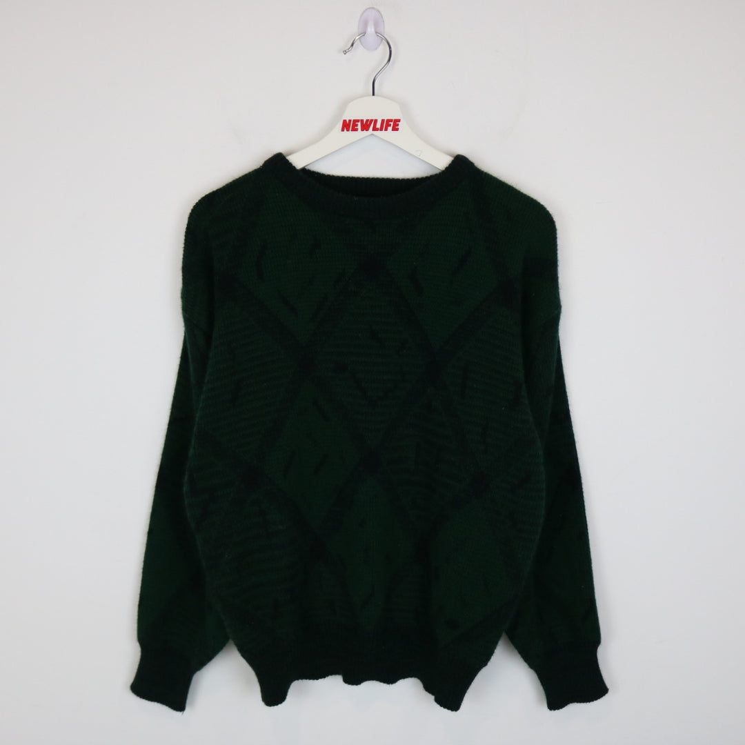 Vintage 80's Rene De France Patterned Knit Sweater - S-NEWLIFE Clothing