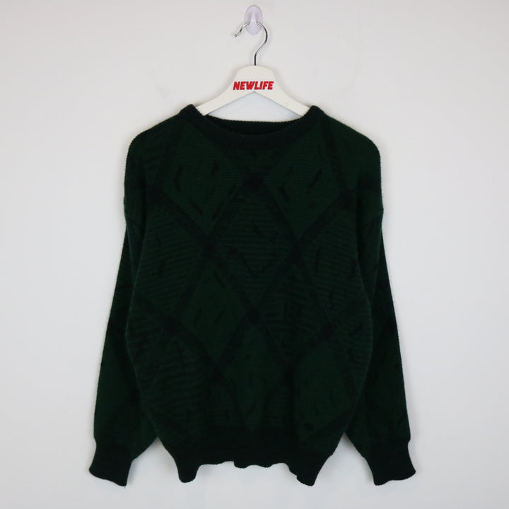 Vintage 80's Rene De France Patterned Knit Sweater - S-NEWLIFE Clothing