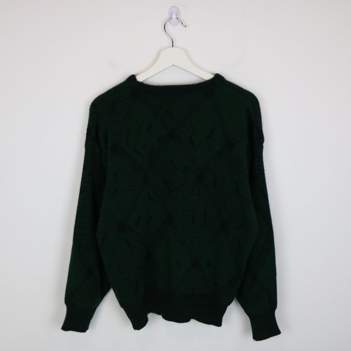 Vintage 80's Rene De France Patterned Knit Sweater - S-NEWLIFE Clothing