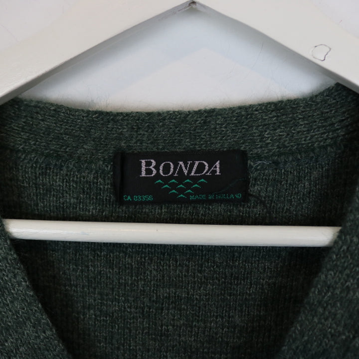 Vintage 80's Bonda Patterned Knit Cardigan - S/M-NEWLIFE Clothing