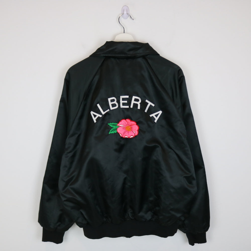 Vintage 80's Army Navy & Airforce Veterans Satin Jacket - XL-NEWLIFE Clothing