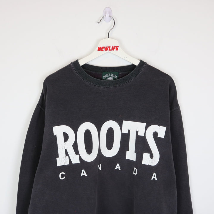 Vintage 90's Roots Canada Crewneck - L-NEWLIFE Clothing