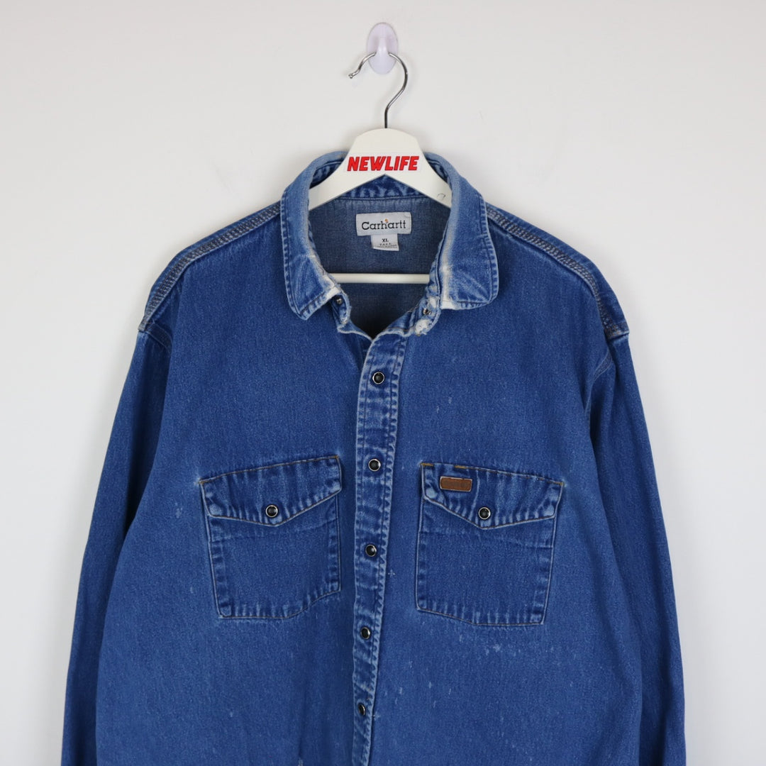 Vintage Carhartt Denim Work Button Up - XL-NEWLIFE Clothing