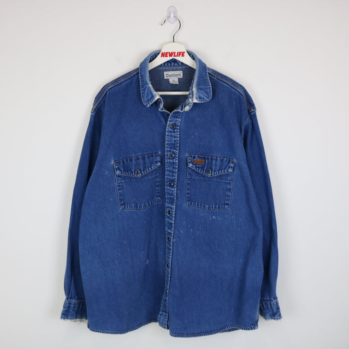 Vintage Carhartt Denim Work Button Up - XL-NEWLIFE Clothing