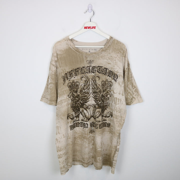 Y2K Affliction Lion Wing Tee - 3XL-NEWLIFE Clothing