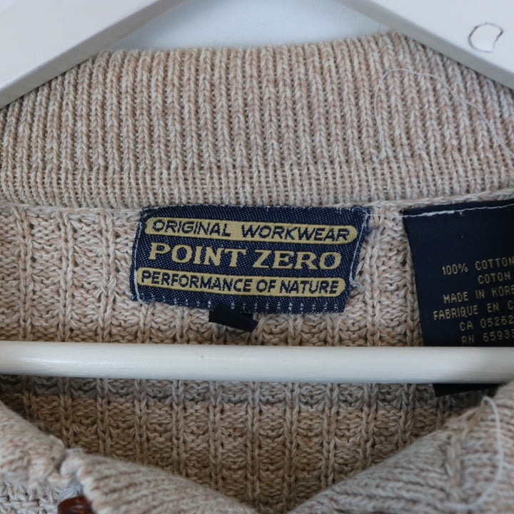 Vintage 90's Point Zero Collared Knit Sweater - XL-NEWLIFE Clothing