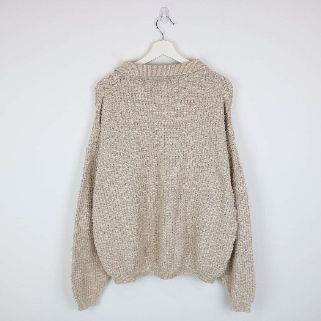 Vintage 90's Point Zero Collared Knit Sweater - XL-NEWLIFE Clothing