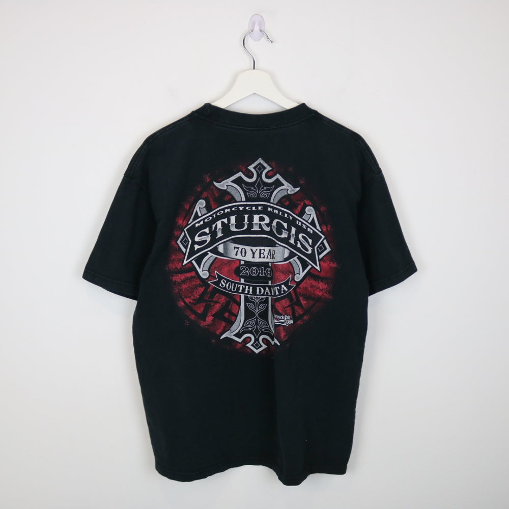 2010 Sturgis South Dakota Biker Tee - L-NEWLIFE Clothing