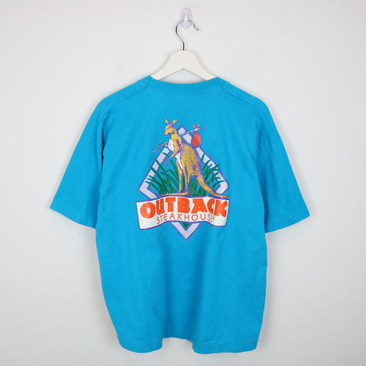 Vintage 90's Outback Steakhouse Kangaroo Tee - L-NEWLIFE Clothing