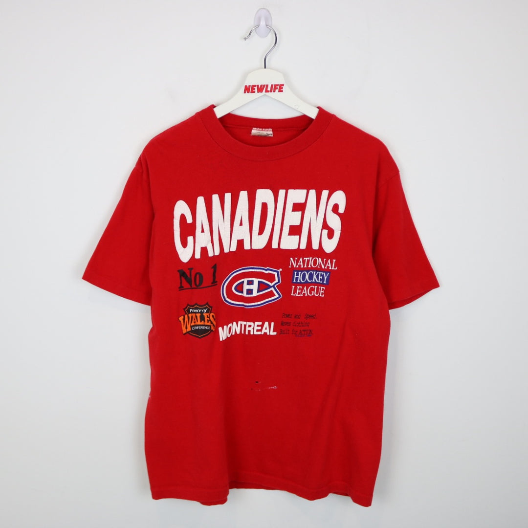 Vintage 1989 Montreal Canadiens NHL Tee - M-NEWLIFE Clothing