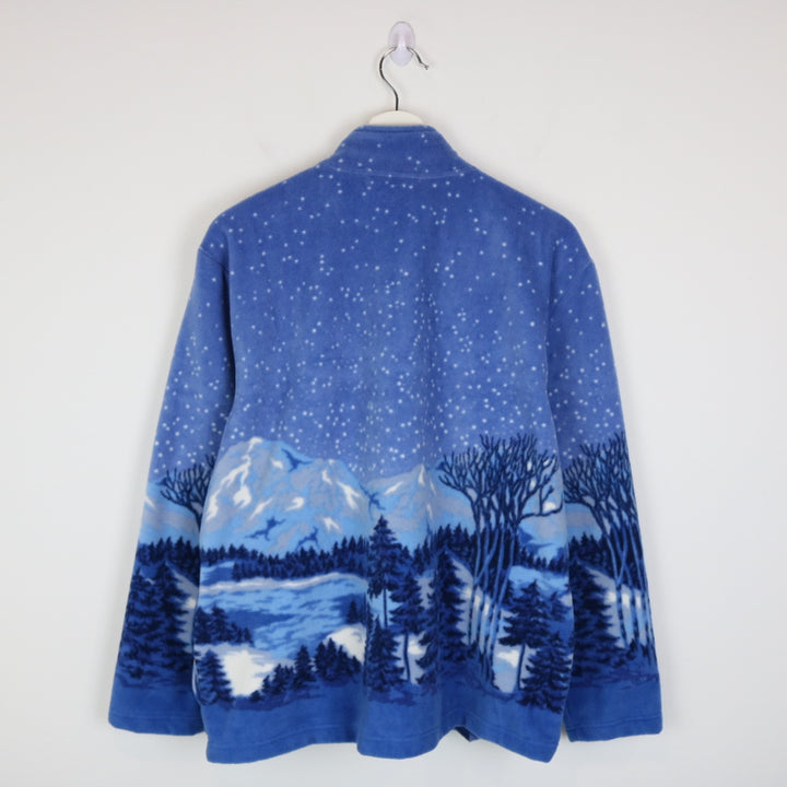 Vintage Mountain Nature Fleece Jacket - L-NEWLIFE Clothing