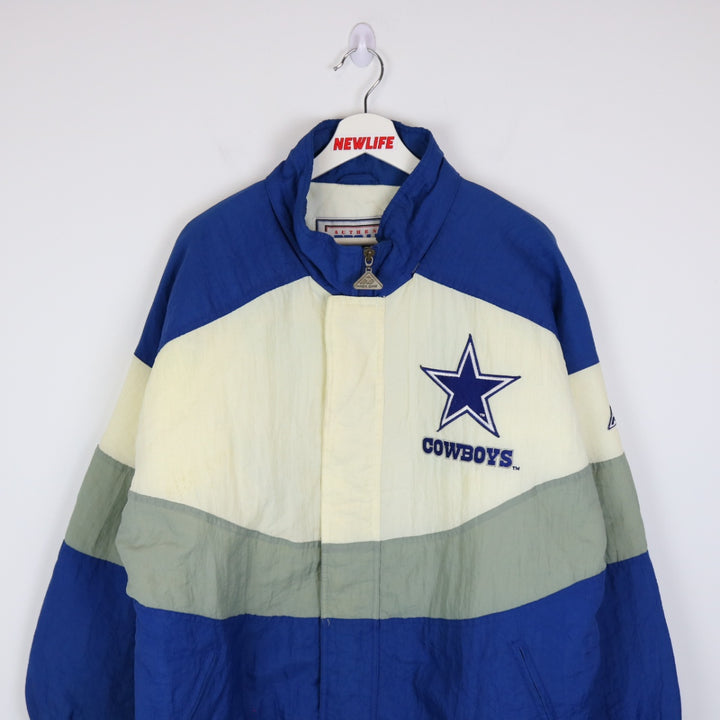 Vintage 90's Dallas Cowboys Apex Puffer Jacket - L-NEWLIFE Clothing