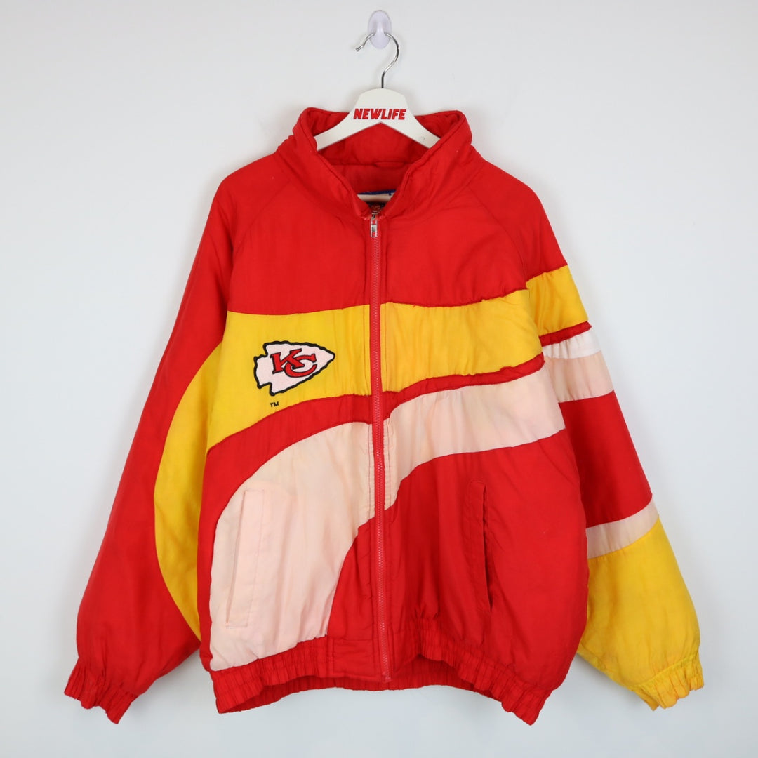 Vintage 90's Kansas City Chiefs Puffer Jacket - XL-NEWLIFE Clothing