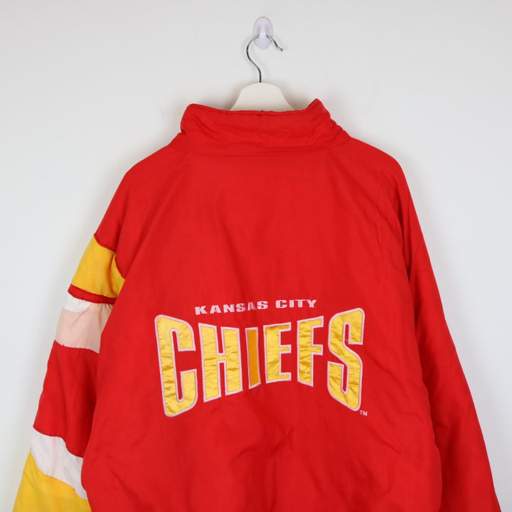 Vintage 90's Kansas City Chiefs Puffer Jacket - XL-NEWLIFE Clothing