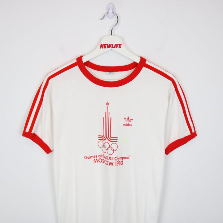 Vintage 1980 Olympic Games Moscow Ringer Tee - S-NEWLIFE Clothing