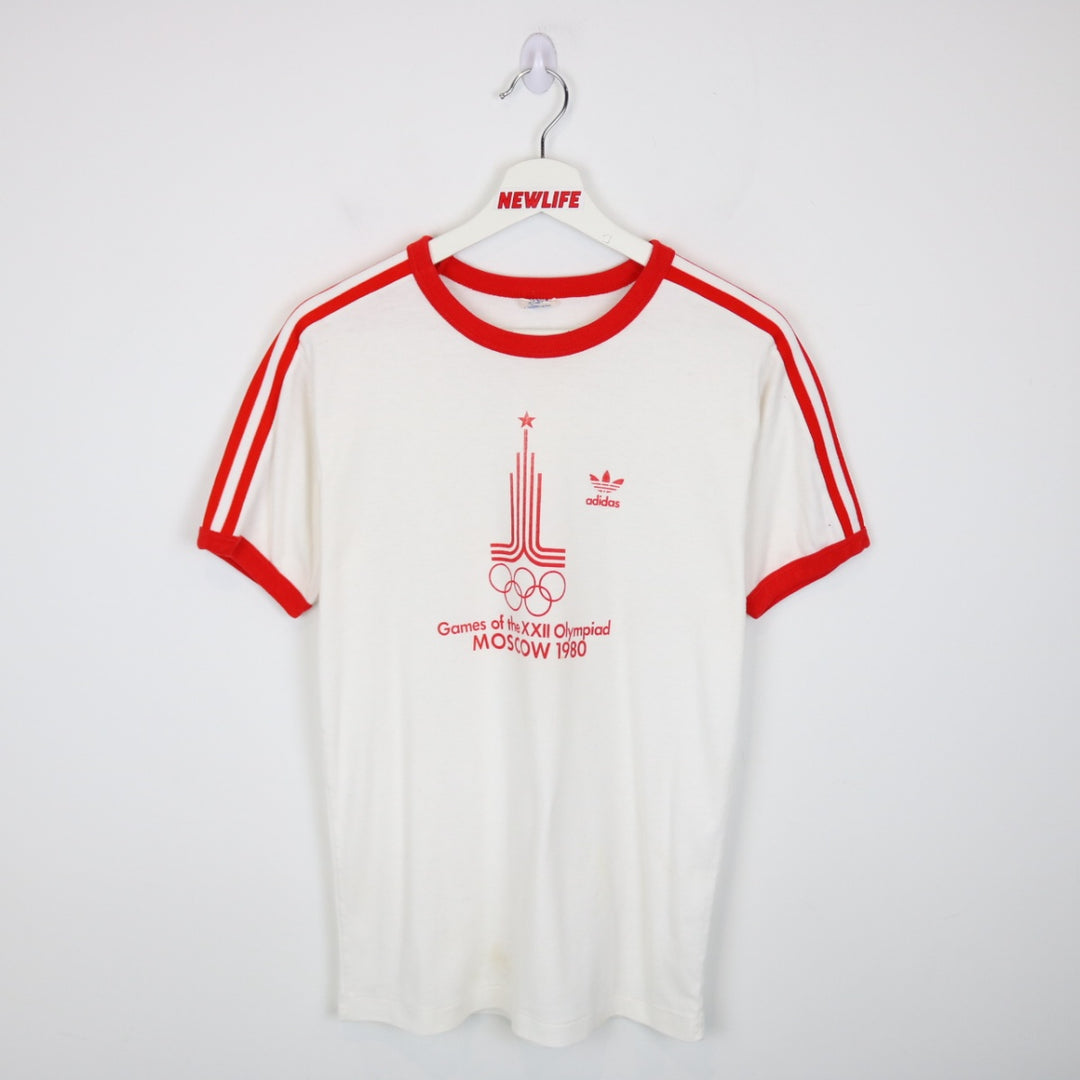 Vintage 1980 Olympic Games Moscow Ringer Tee - S-NEWLIFE Clothing