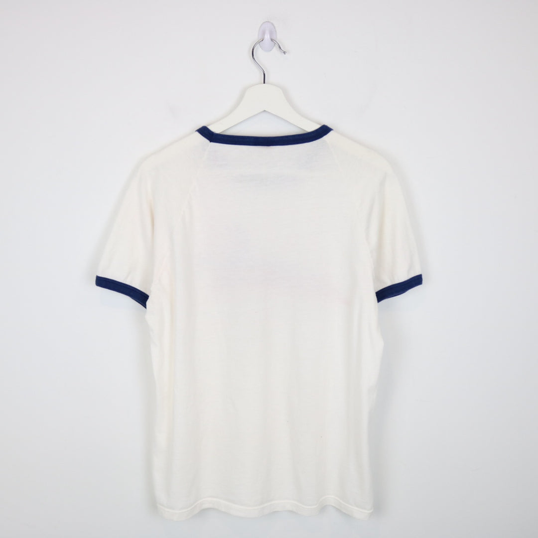 Vintage 1980 Olympics Games Moscow Australia Ringer Tee - M-NEWLIFE Clothing