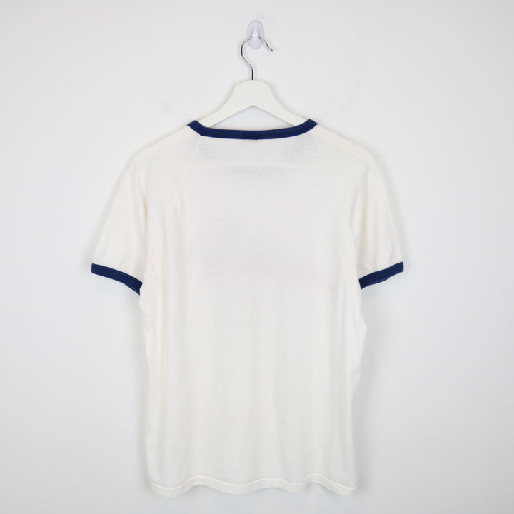 Vintage 1980 Olympics Games Moscow Australia Ringer Tee - M-NEWLIFE Clothing