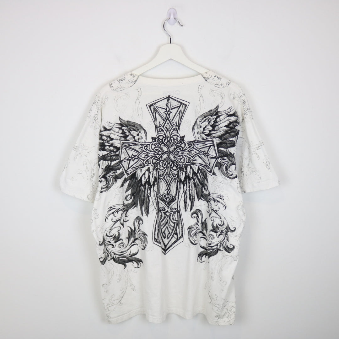 Y2K Reinvention Cross Tee - XL-NEWLIFE Clothing