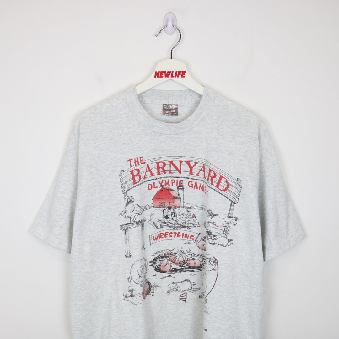 Vintage 90's The Barnyard Olympic Games Tee - XL-NEWLIFE Clothing