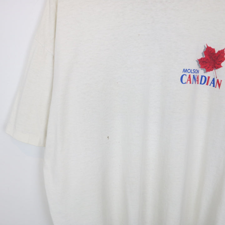 Vintage 1997 Edmonton Grey Cup Molson Canadian Beer Tee - XL-NEWLIFE Clothing