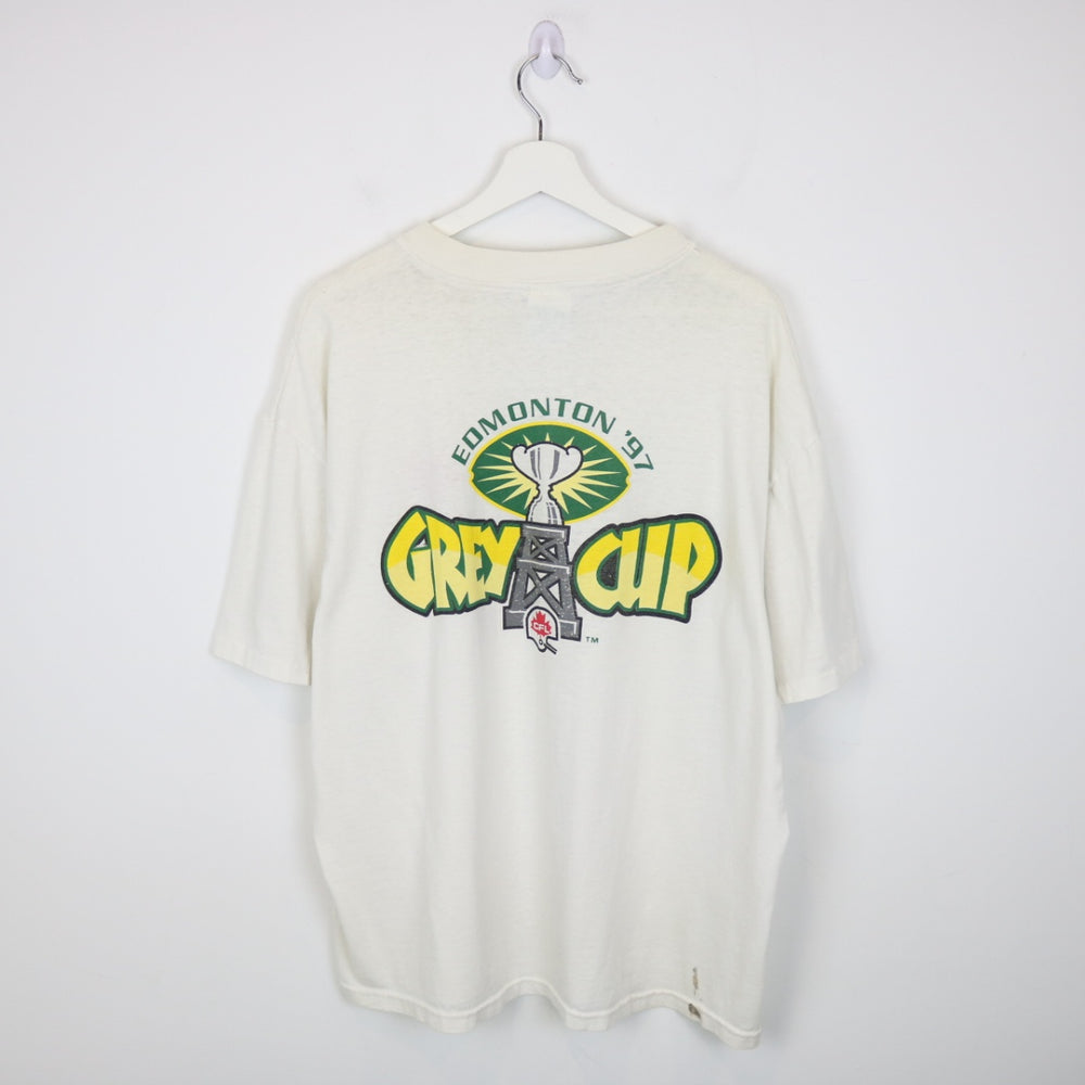 Vintage 1997 Edmonton Grey Cup Molson Canadian Beer Tee - XL-NEWLIFE Clothing