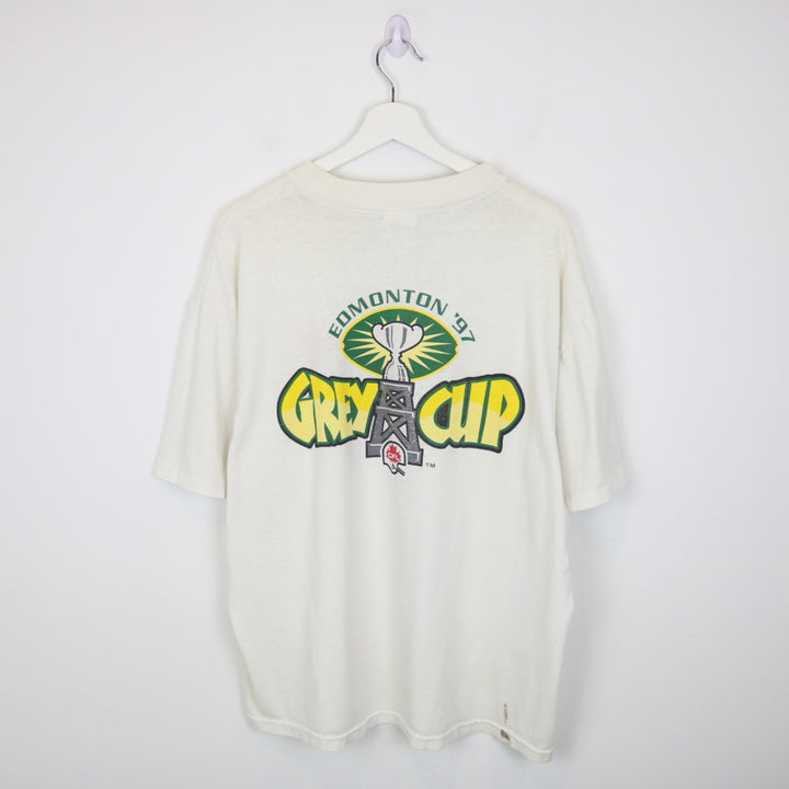Vintage 1997 Edmonton Grey Cup Molson Canadian Beer Tee - XL-NEWLIFE Clothing