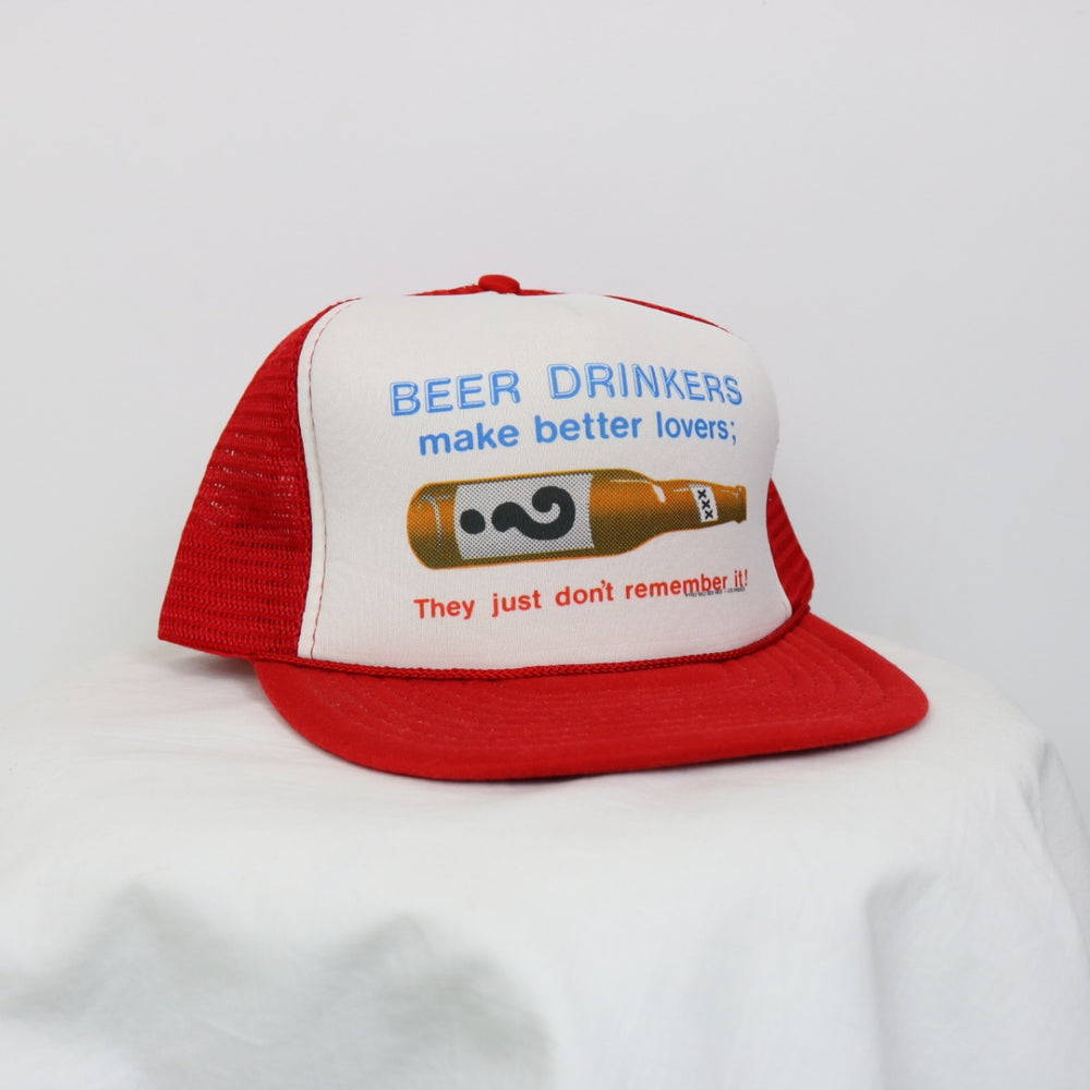 Vintage 1983 Beer Drinkers Trucker Hat - OS-NEWLIFE Clothing