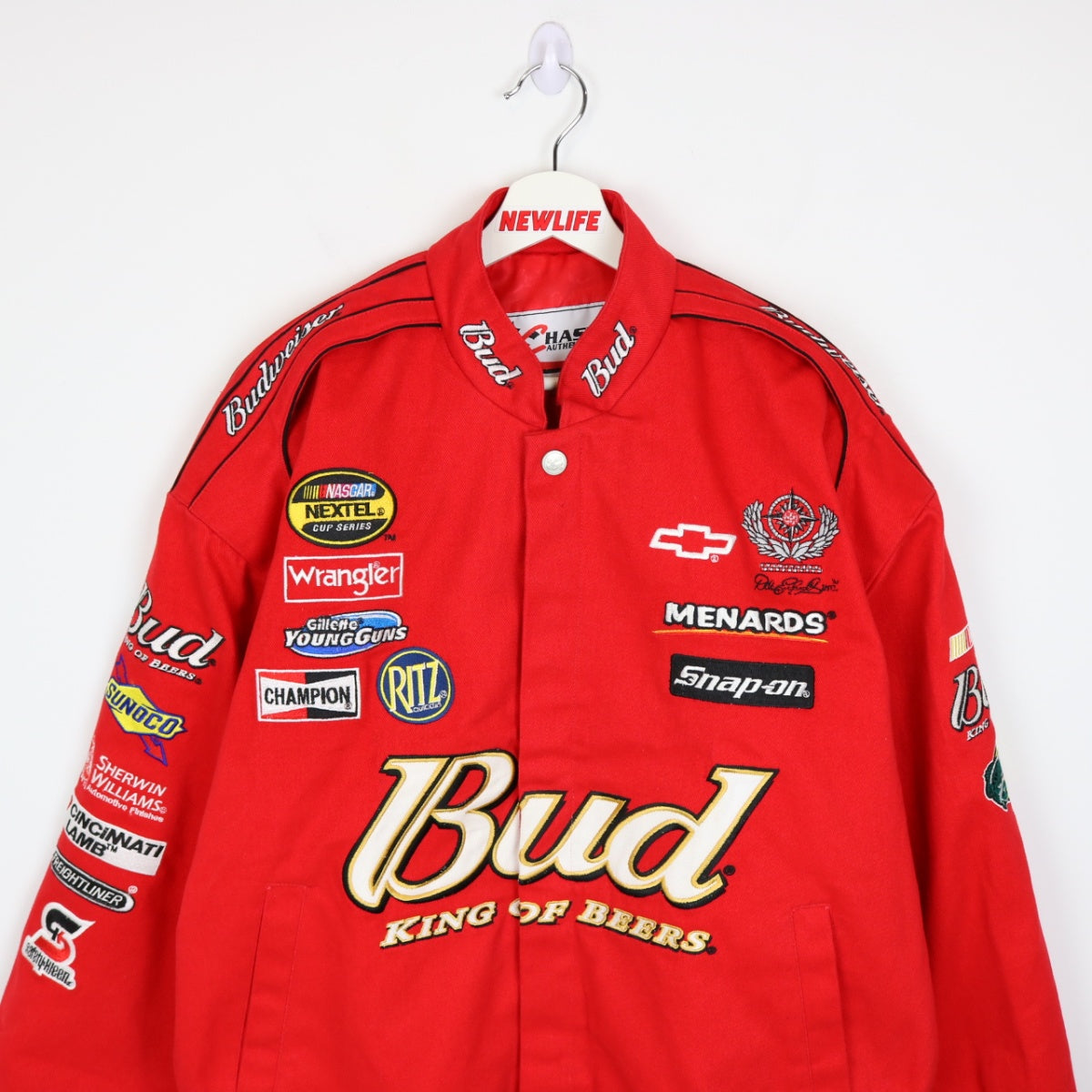 レーシングジャケット　Budweiser King of Beers ジャケット Vintage Budweiser King of Beers Chase Racing Jacket Size 2XL