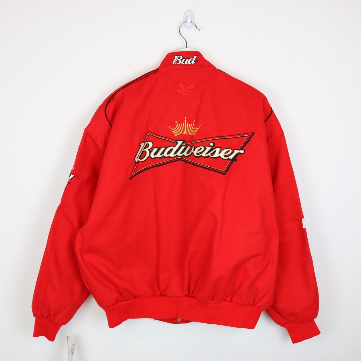 NASCAR レーシングジャケット Budweiser ヴィンテージ ストリート 全米最強モータースポーツ「NASCAR」 JH Design レーシング