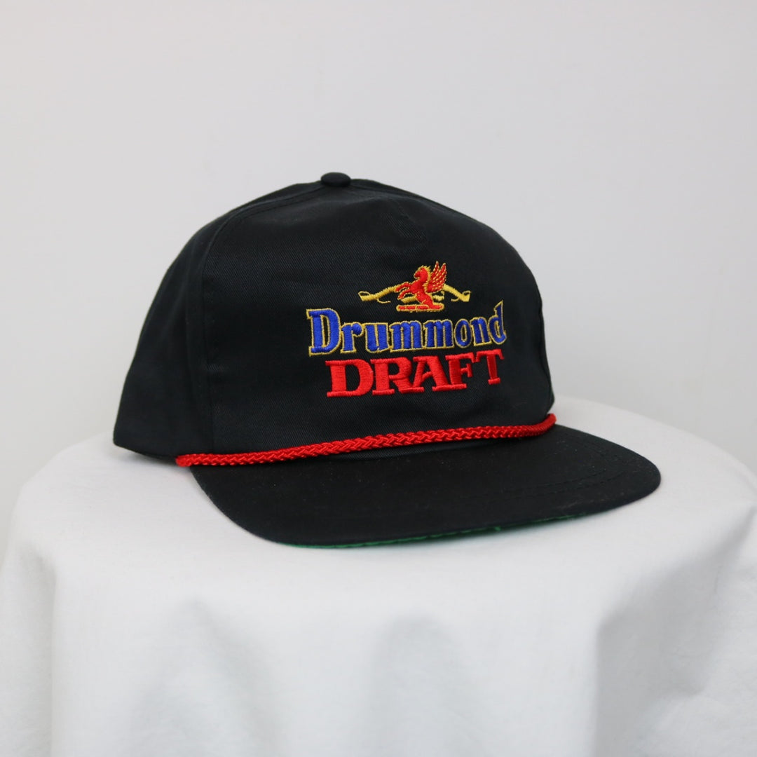 Vintage 80's Drummond Draft Beer Rope Hat - OS-NEWLIFE Clothing