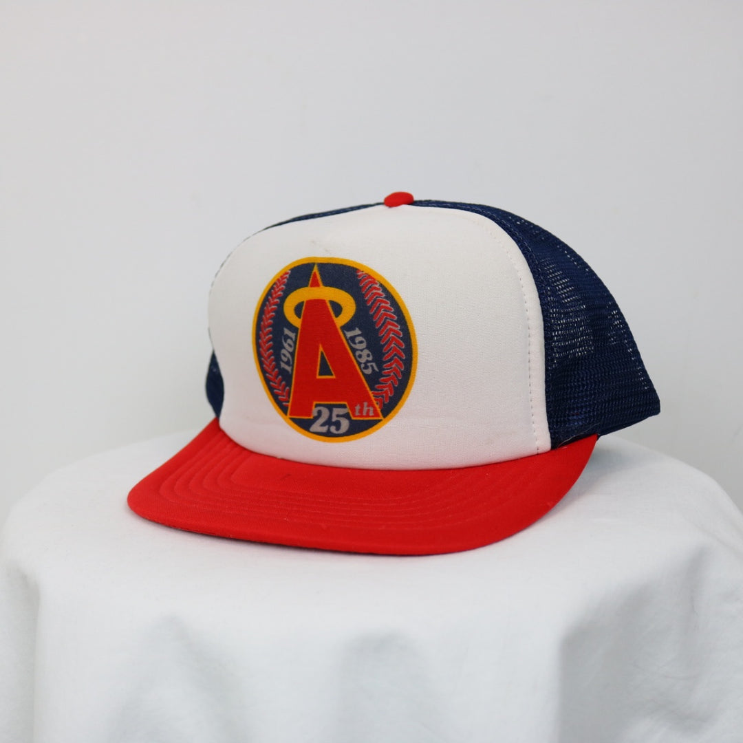 Vintage 1985 California Angels 25th Anniversary Trucker Hat - OS-NEWLIFE Clothing