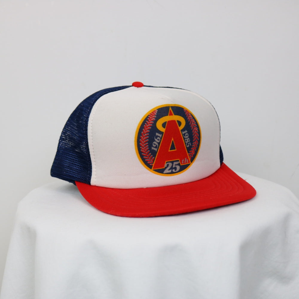 Vintage 1985 California Angels 25th Anniversary Trucker Hat - OS-NEWLIFE Clothing