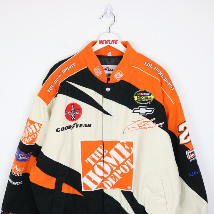 Vintage 90's Tony Stewart Home Depot Nascar Racing Jacket - XL-NEWLIFE Clothing