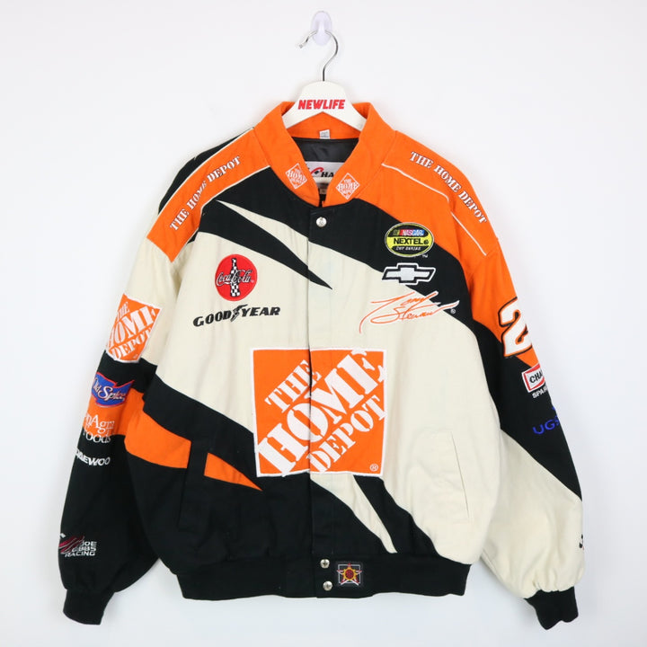 Vintage 90's Tony Stewart Home Depot Nascar Racing Jacket - XL-NEWLIFE Clothing