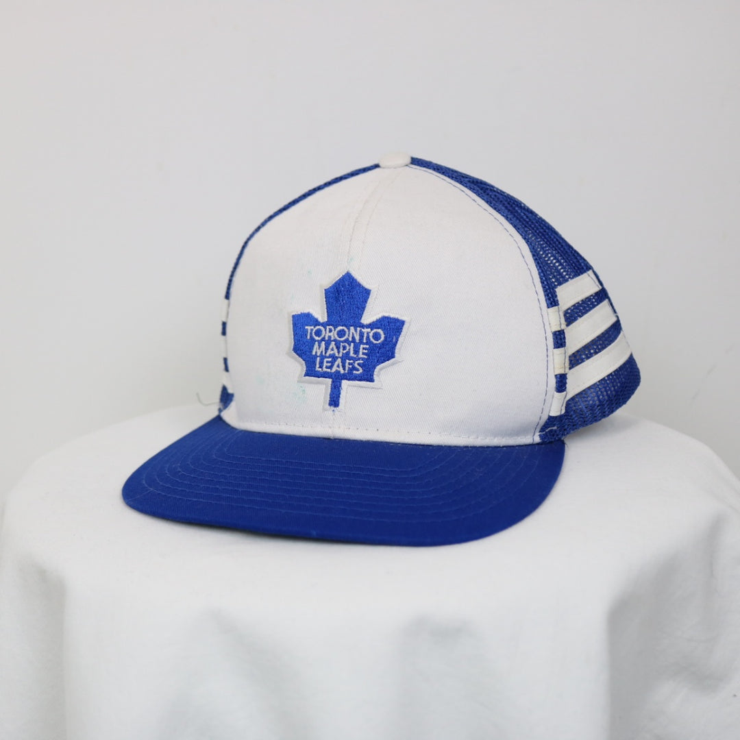 Vintage 80's Toronto Maple Leafs NHL Trucker Hat - OS-NEWLIFE Clothing