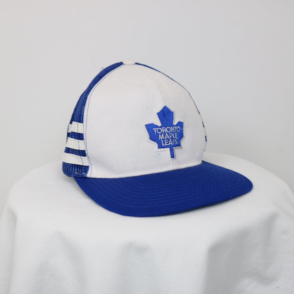 Vintage 80's Toronto Maple Leafs NHL Trucker Hat - OS-NEWLIFE Clothing
