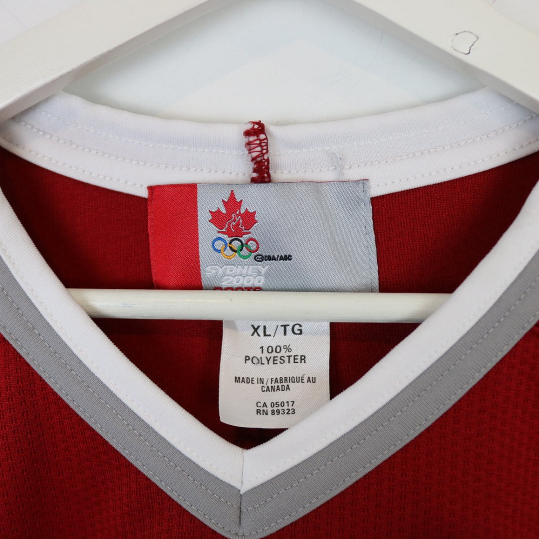 Vintage 2000 Sydney Olympics Team Canada Roots Hockey Jersey - XXL-NEWLIFE Clothing