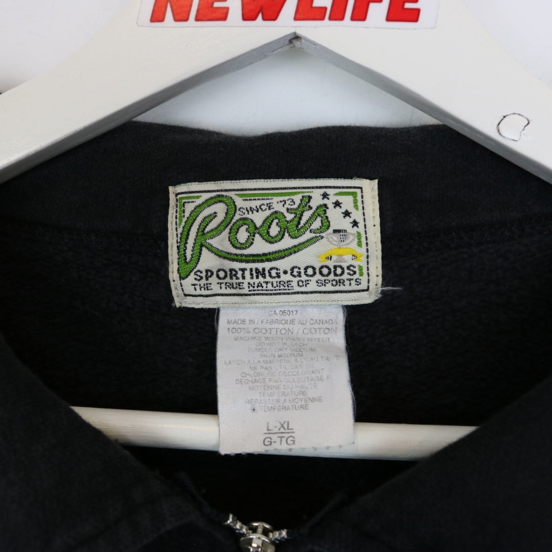 Vintage 90's Roots Quarter Zip Sweater - XL-NEWLIFE Clothing