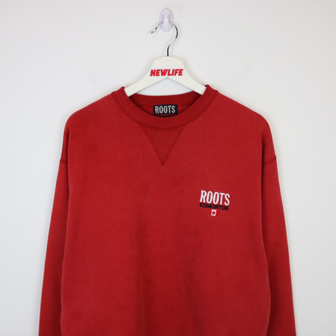 Vintage 90's Roots Athletics Edmonton Crewneck - M-NEWLIFE Clothing