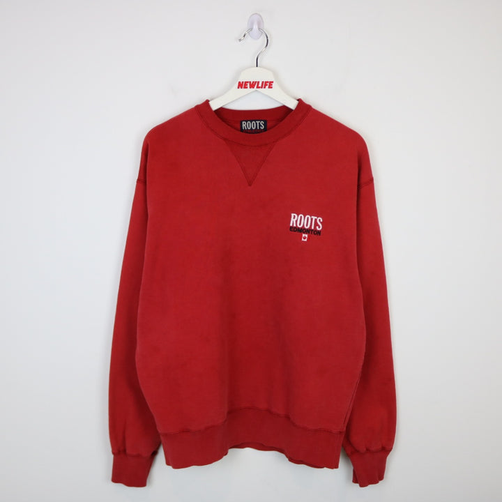 Vintage 90's Roots Athletics Edmonton Crewneck - M-NEWLIFE Clothing