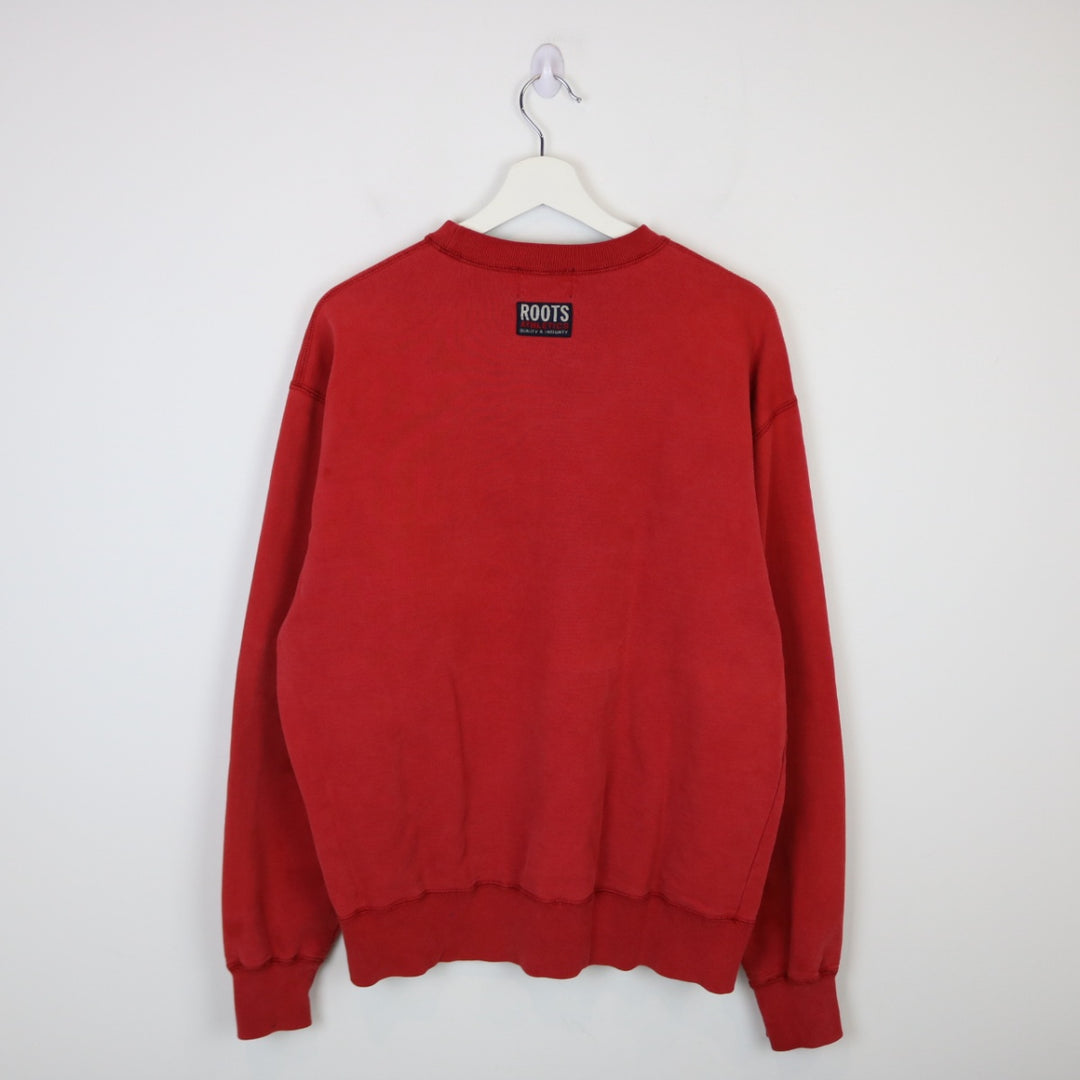 Vintage 90's Roots Athletics Edmonton Crewneck - M-NEWLIFE Clothing