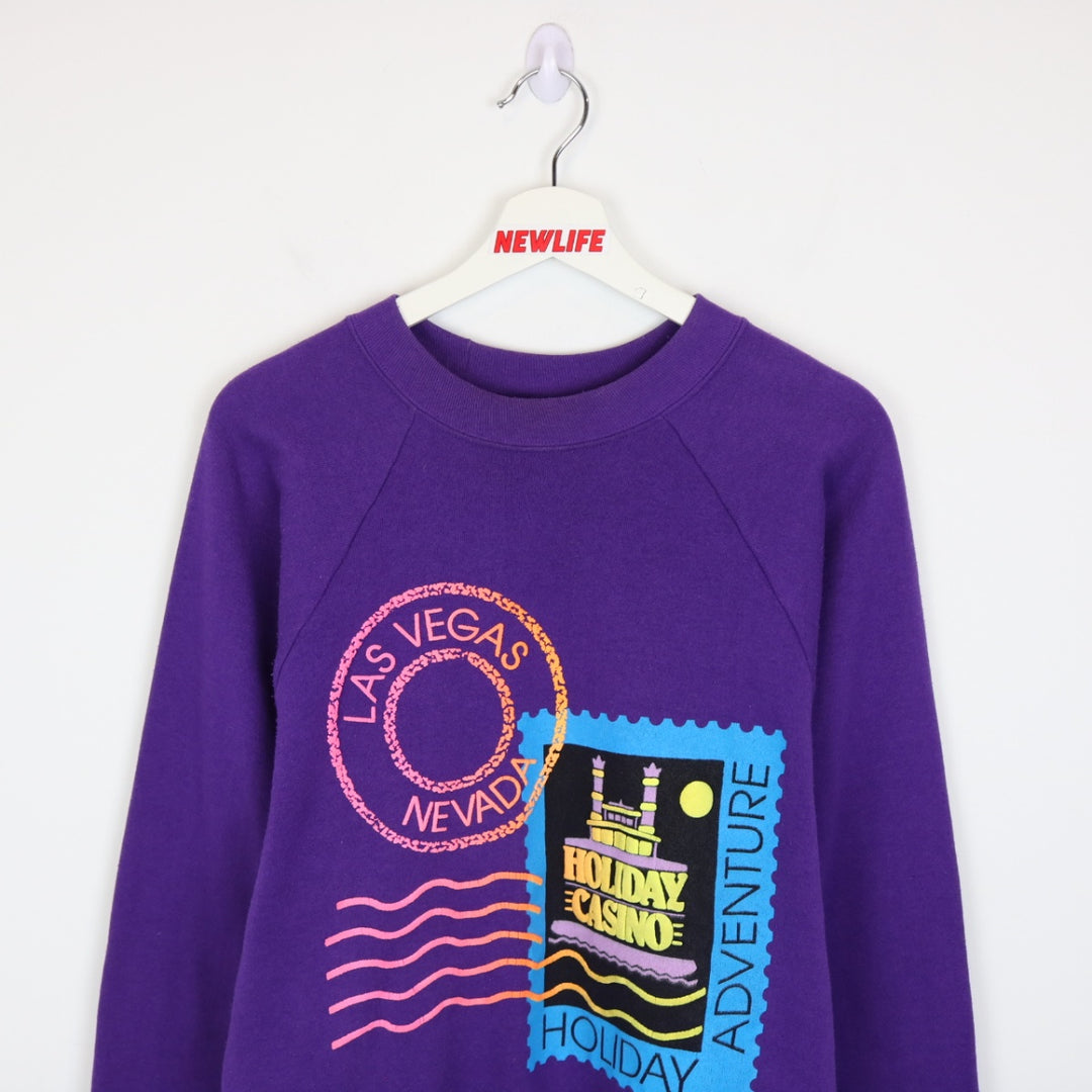 Vintage 1990 Las Vegas Crewneck - S-NEWLIFE Clothing