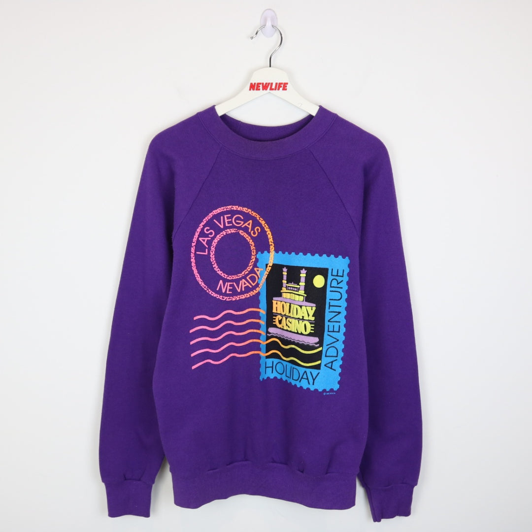 Vintage 1990 Las Vegas Crewneck - S-NEWLIFE Clothing