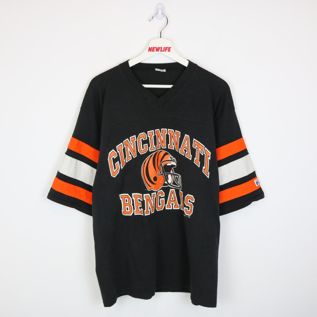 Vintage 90's Cincinnati Bengals Jersey Tee - L-NEWLIFE Clothing