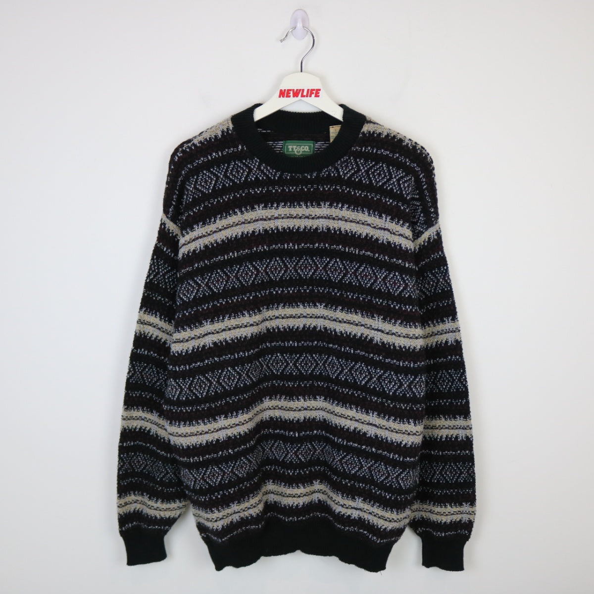 vintage ニット VINTAGE LIKE DAMAGE V-NECK KNIT / ヴィンテージライクダメージV