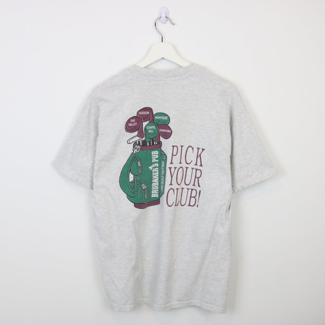 Vintage 1999 Brubaker's Pub Golf Tee - L-NEWLIFE Clothing