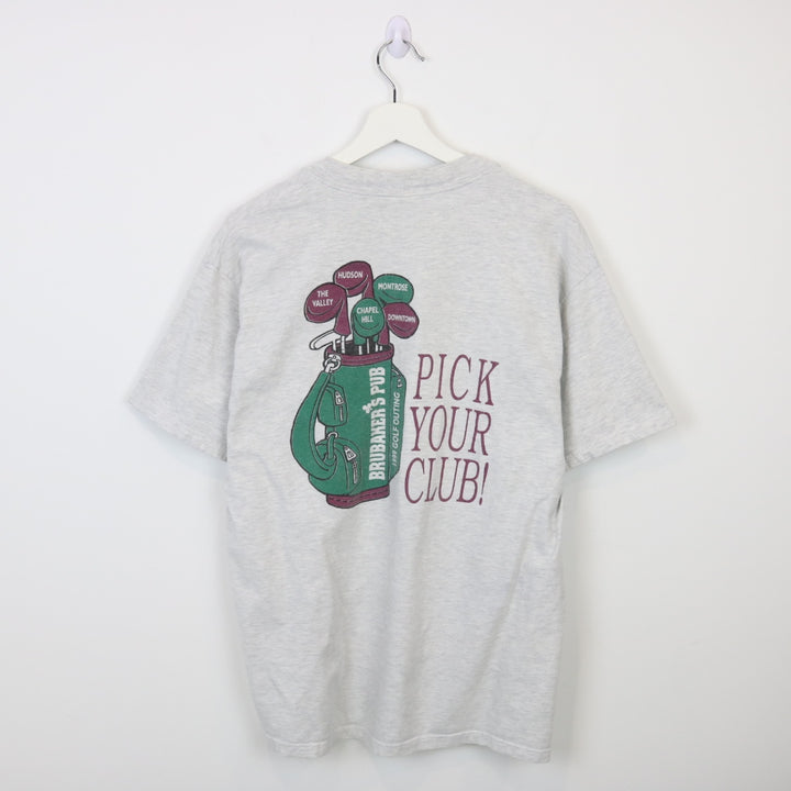 Vintage 1999 Brubaker's Pub Golf Tee - L-NEWLIFE Clothing