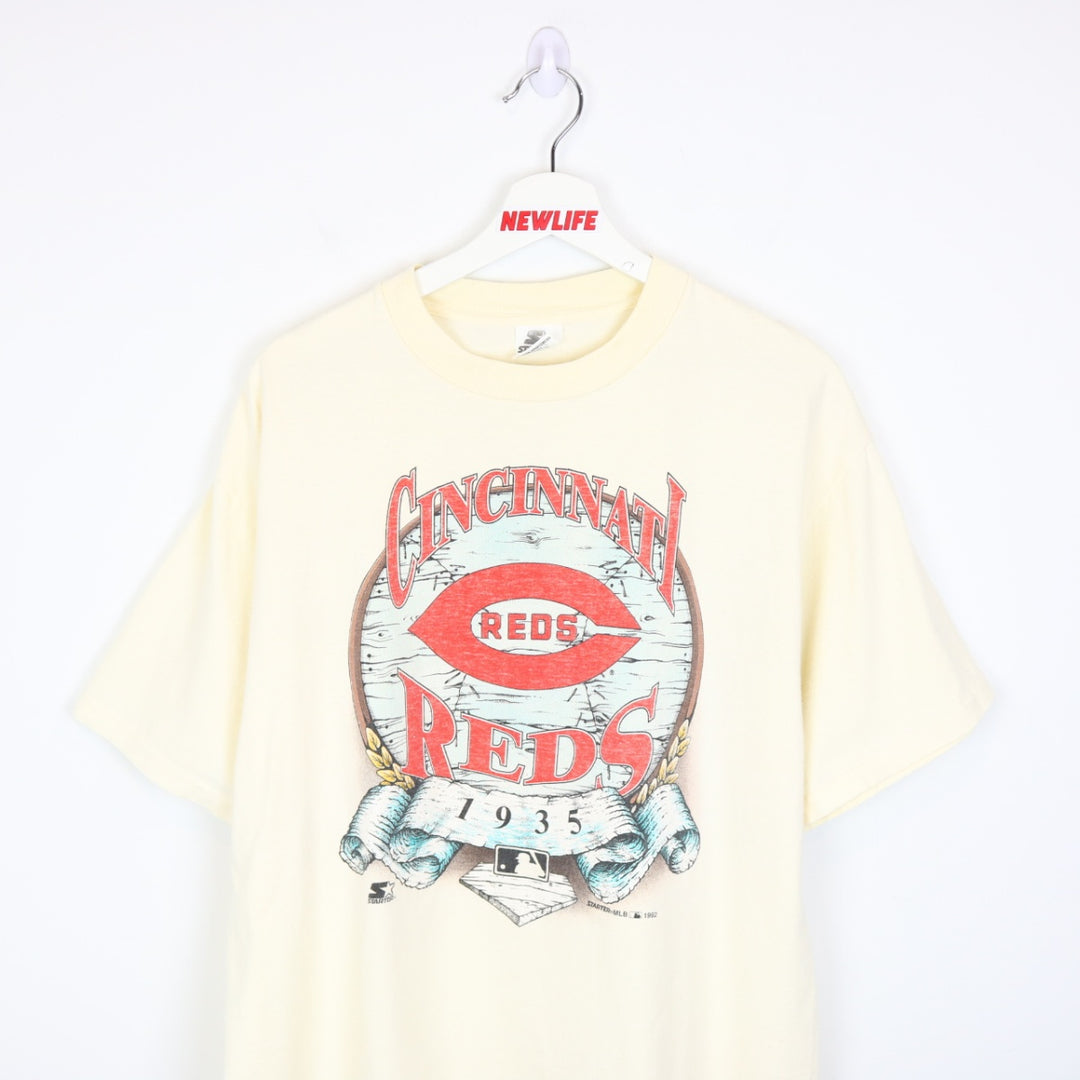 Vintage 1992 Cincinnati Reds Starter Tee - L-NEWLIFE Clothing